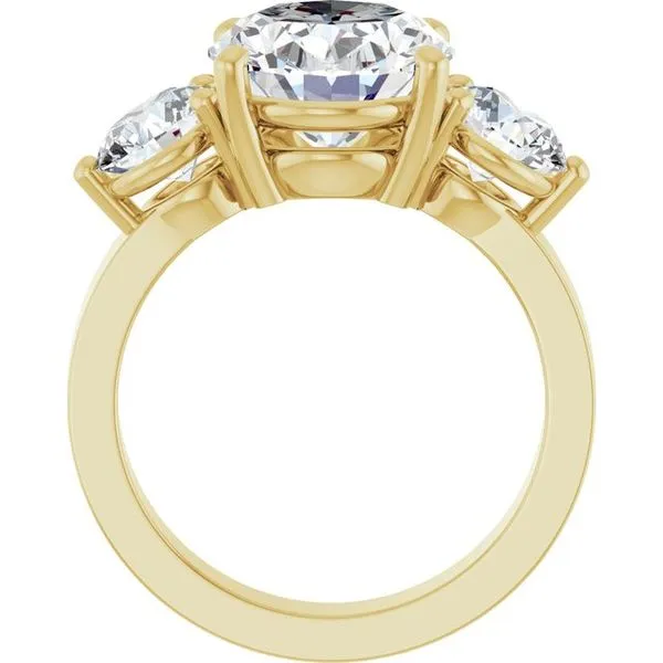 Three-Stone Engagement Ring Image 2 Northwood Jewelers Northwood, OH