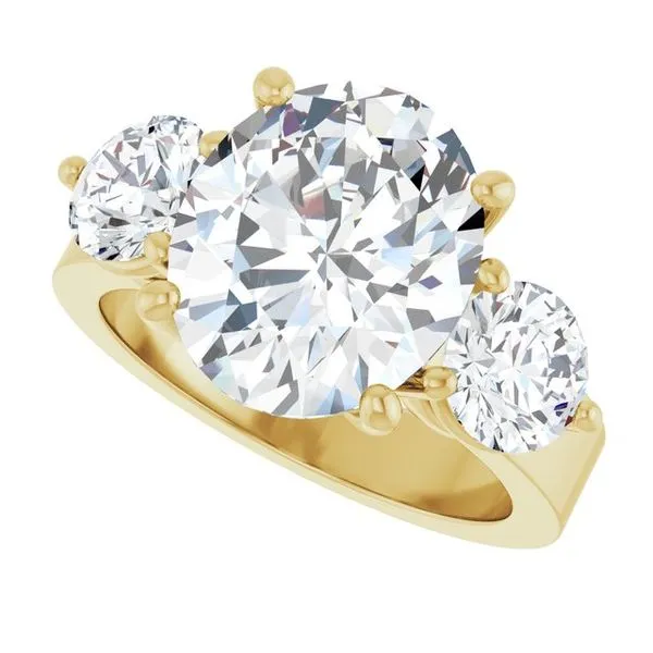 Three-Stone Engagement Ring Image 5 Austin's Fine Diamonds & Jewelry Lyndhurst, NJ