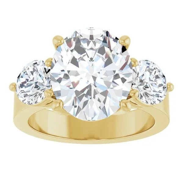 Three-Stone Engagement Ring Image 3 Northwood Jewelers Northwood, OH