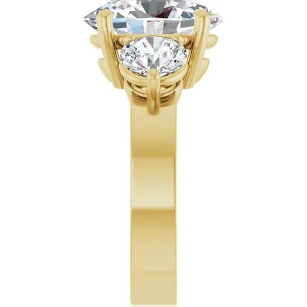 Three-Stone Engagement Ring Image 4 The Ring Austin Round Rock, TX