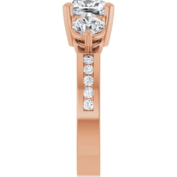 Three-Stone Engagement Ring Image 4 Eskews Fine Jewelers Lee's Summit, MO