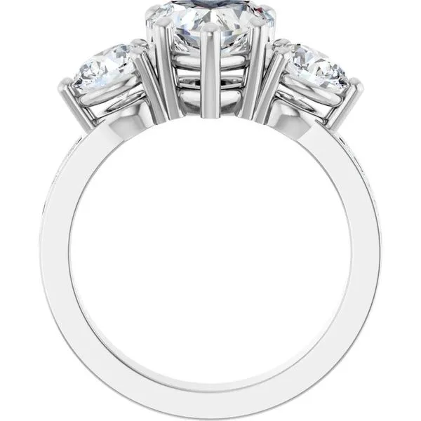 Three-Stone Engagement Ring Image 2 The Ring Austin Round Rock, TX