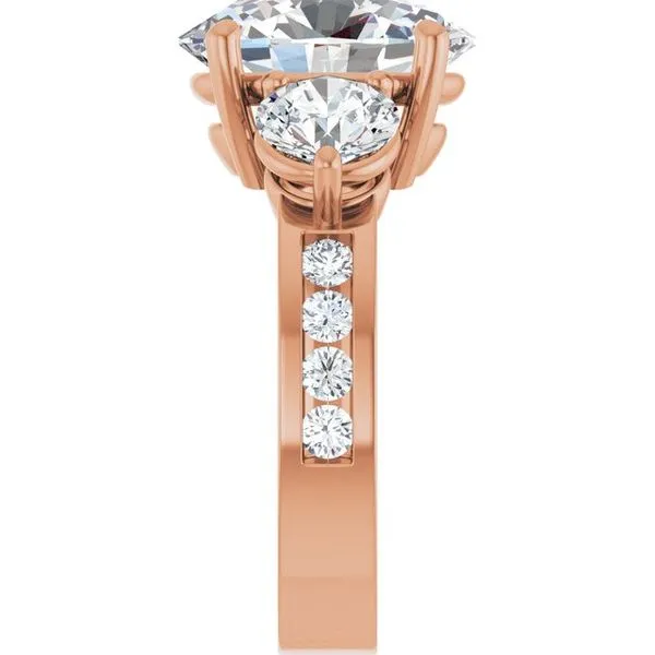 Three-Stone Engagement Ring Image 4 Northwood Jewelers Northwood, OH