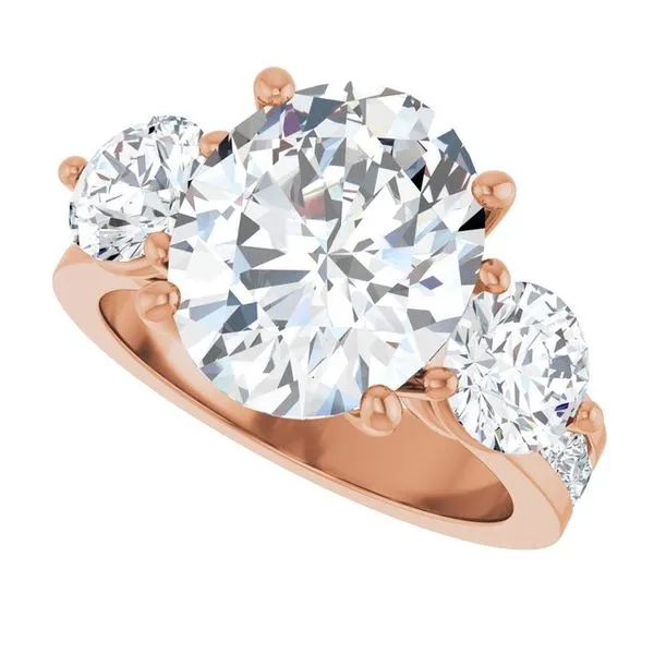 Three-Stone Engagement Ring Image 5 Northwood Jewelers Northwood, OH