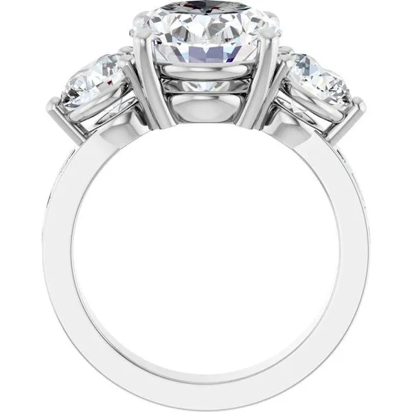 Three-Stone Engagement Ring Image 2 Northwood Jewelers Northwood, OH