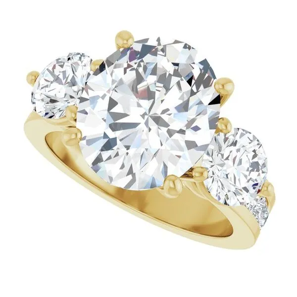 Three-Stone Engagement Ring Image 5 Austin's Fine Diamonds & Jewelry Lyndhurst, NJ