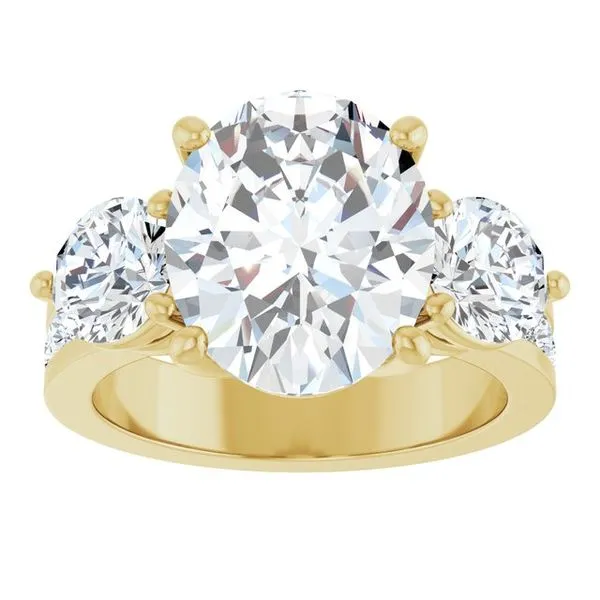 Three-Stone Engagement Ring Image 3 Raleigh Diamond Fine Jewelry Raleigh, NC