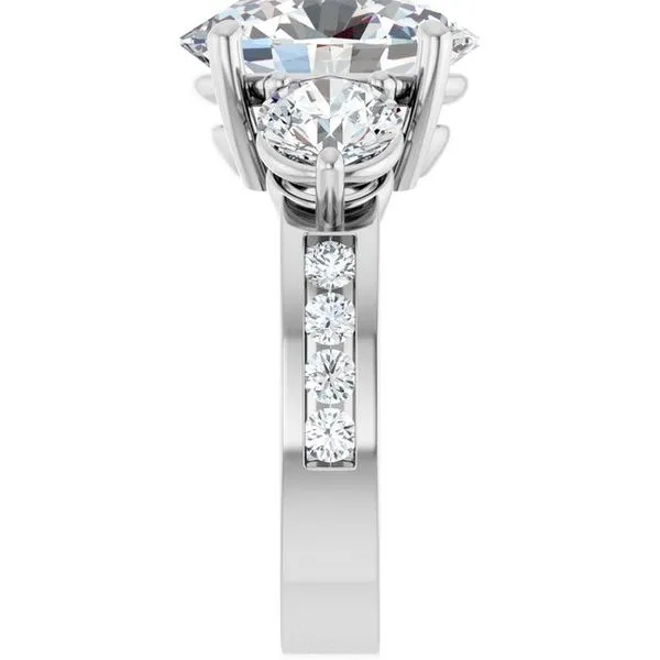 Three-Stone Engagement Ring Image 4 Northwood Jewelers Northwood, OH