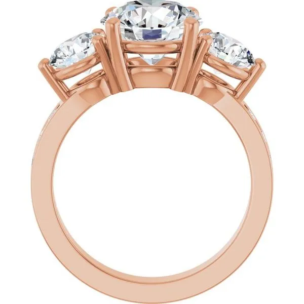 Three-Stone Engagement Ring Image 2 Northwood Jewelers Northwood, OH