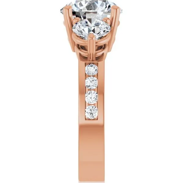 Three-Stone Engagement Ring Image 4 Northwood Jewelers Northwood, OH