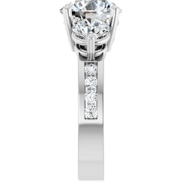 Three-Stone Engagement Ring Image 4 Jimmy Smith Jewelers Decatur, AL
