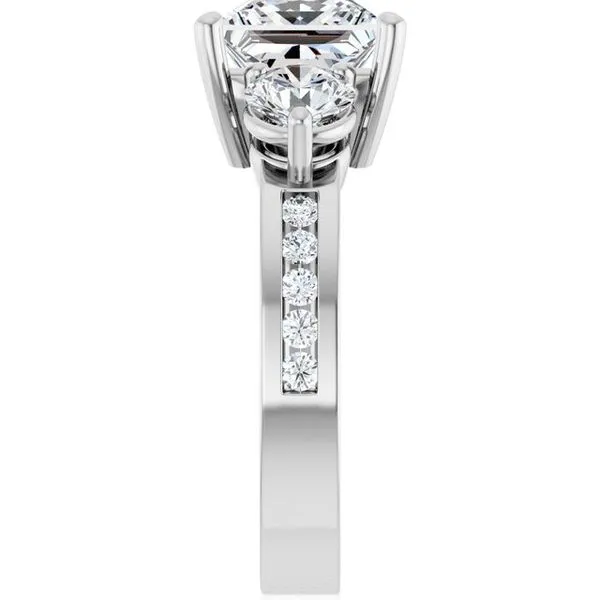 Three-Stone Engagement Ring Image 4 Austin's Fine Diamonds & Jewelry Lyndhurst, NJ
