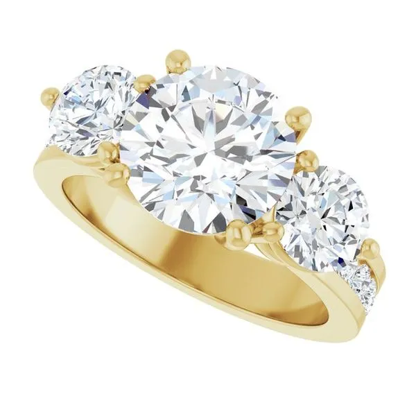 Three-Stone Engagement Ring Image 5 The Ring Austin Round Rock, TX