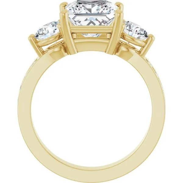 Three-Stone Engagement Ring Image 2 Clater Jewelers Louisville, KY