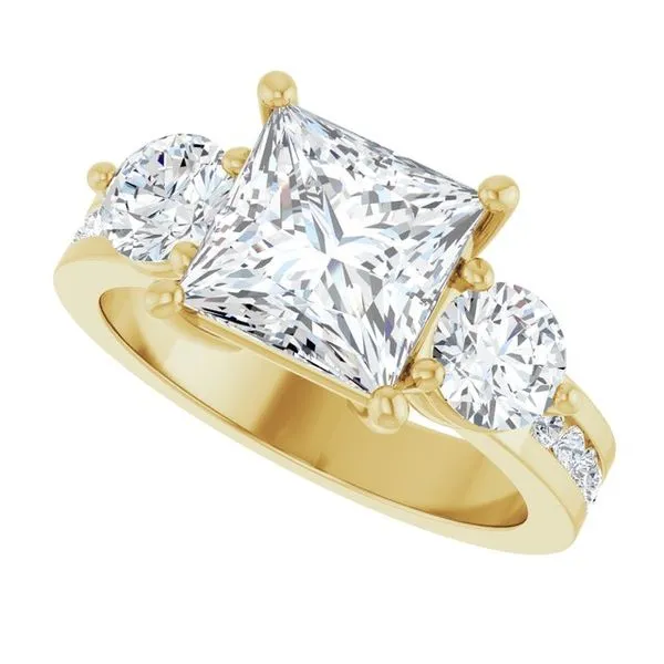 Three-Stone Engagement Ring Image 5 Northwood Jewelers Northwood, OH