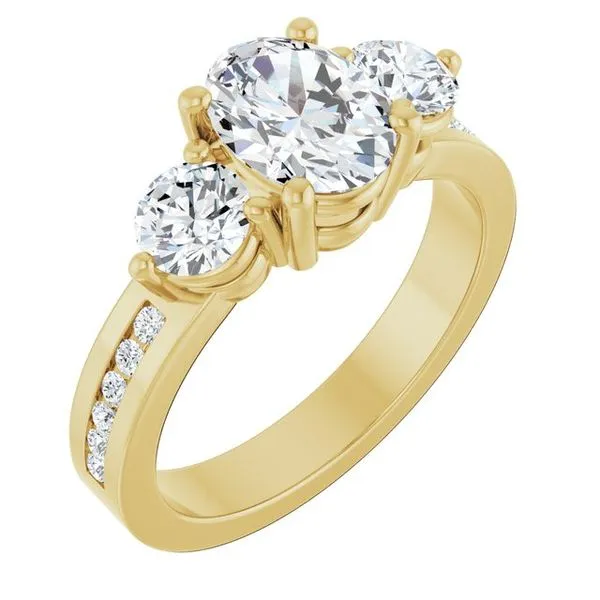 Three-Stone Engagement Ring Arezzo Jewelers Elmwood Park, IL