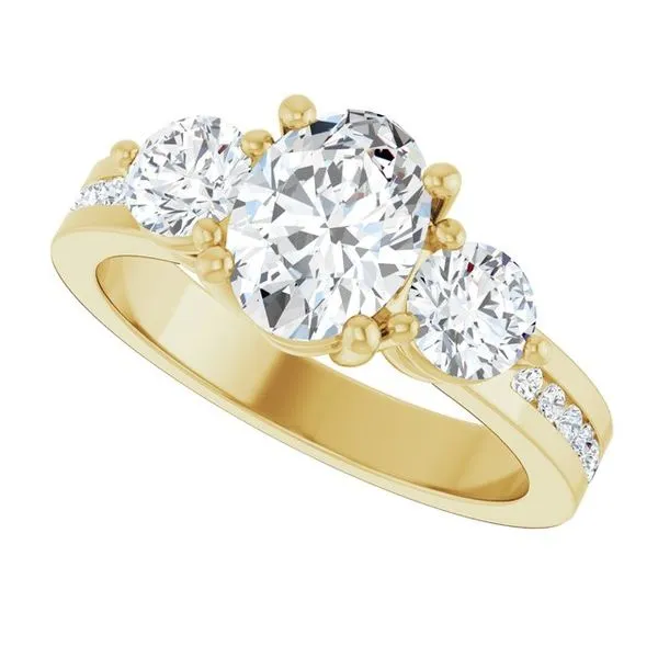 Three-Stone Engagement Ring Image 5 Northwood Jewelers Northwood, OH