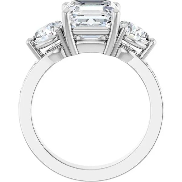 Three-Stone Engagement Ring Image 2 Northwood Jewelers Northwood, OH