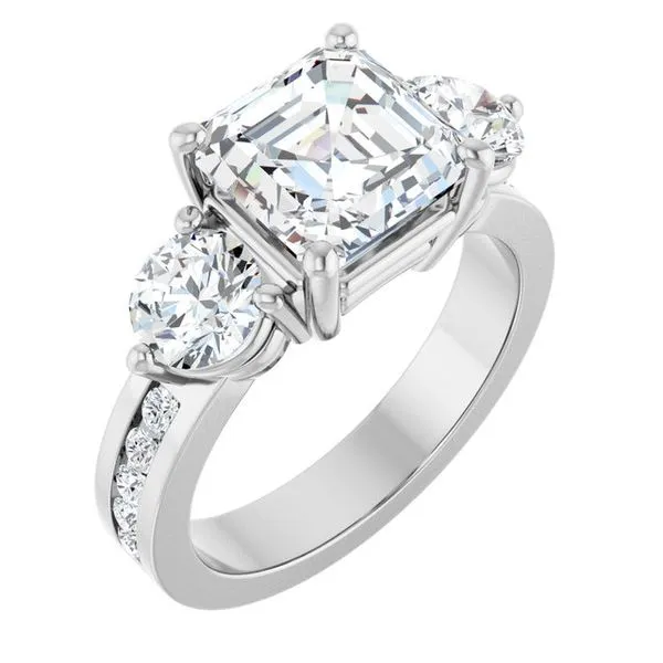 Three-Stone Engagement Ring Clater Jewelers Louisville, KY
