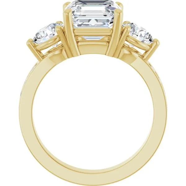 Three-Stone Engagement Ring Image 2 Northwood Jewelers Northwood, OH