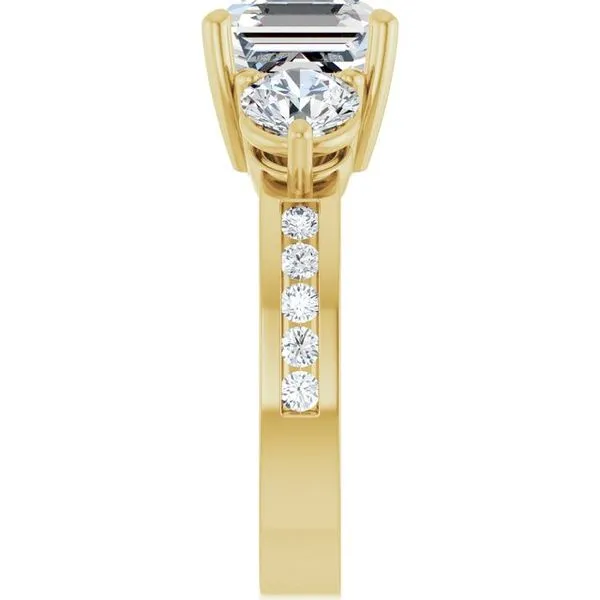 Three-Stone Engagement Ring Image 4 Northwood Jewelers Northwood, OH