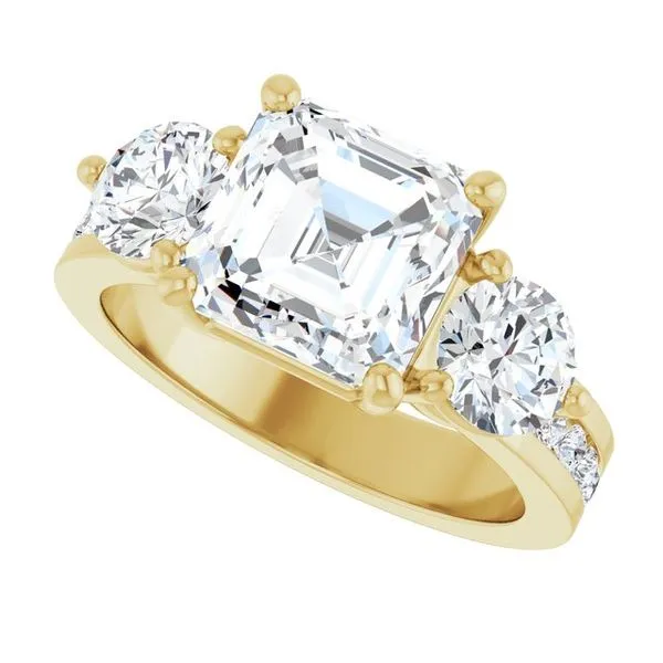 Three-Stone Engagement Ring Image 5 House of Silva Wooster, OH