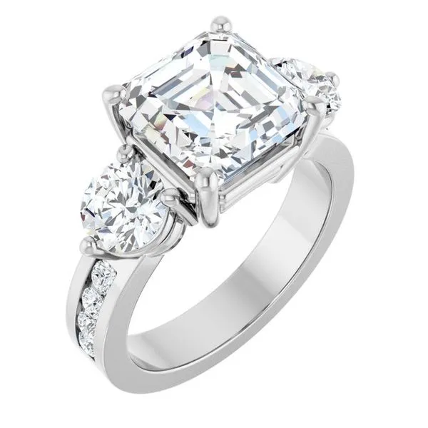 Three-Stone Engagement Ring Clater Jewelers Louisville, KY