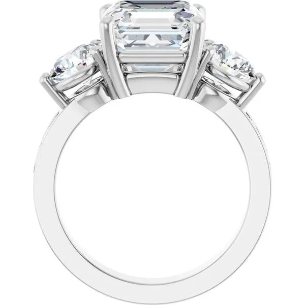 Three-Stone Engagement Ring Image 2 Golden Sails Jewelers, Inc. Saint Petersburg, FL