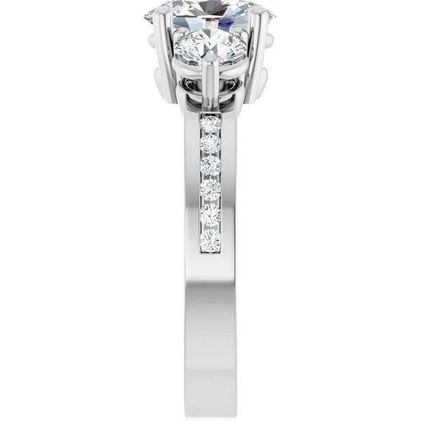 Three-Stone Engagement Ring Image 4 House of Silva Wooster, OH