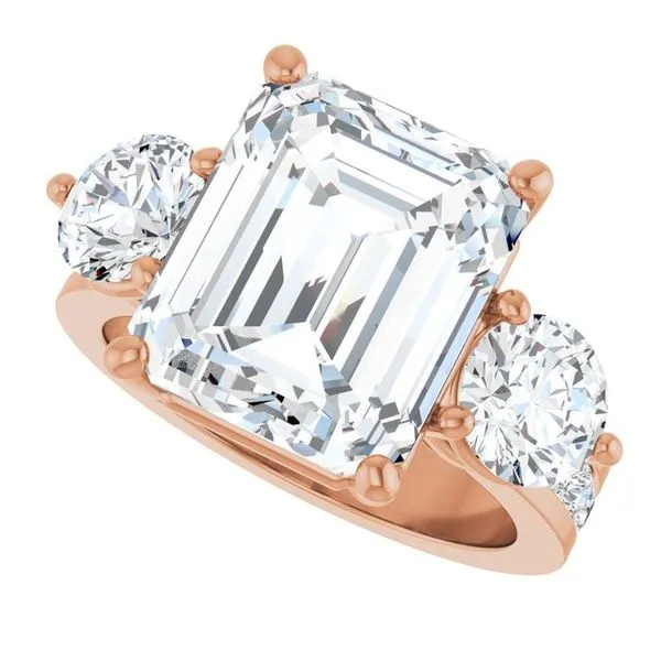 Three-Stone Engagement Ring Image 5 Austin's Fine Diamonds & Jewelry Lyndhurst, NJ