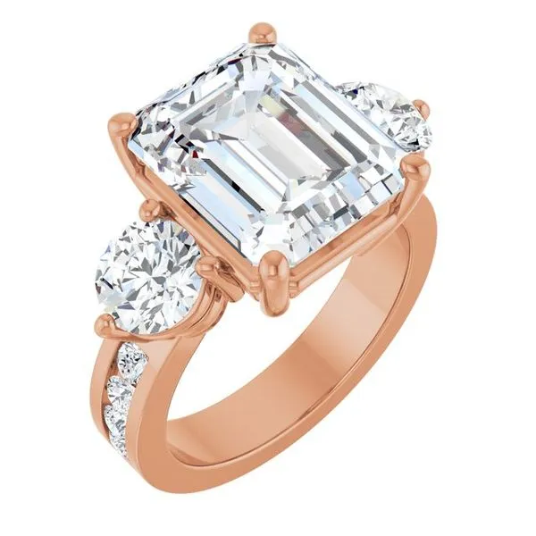 Three-Stone Engagement Ring Northwood Jewelers Northwood, OH