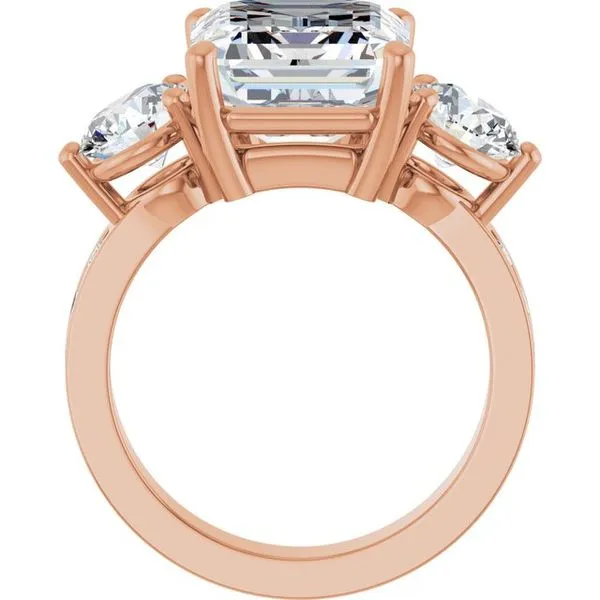 Three-Stone Engagement Ring Image 2 Arezzo Jewelers Elmwood Park, IL