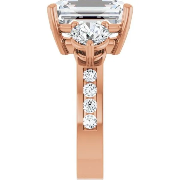 Three-Stone Engagement Ring Image 4 Clater Jewelers Louisville, KY