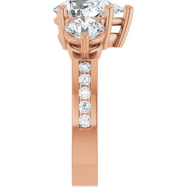 Three-Stone Engagement Ring Image 4 Jimmy Smith Jewelers Decatur, AL