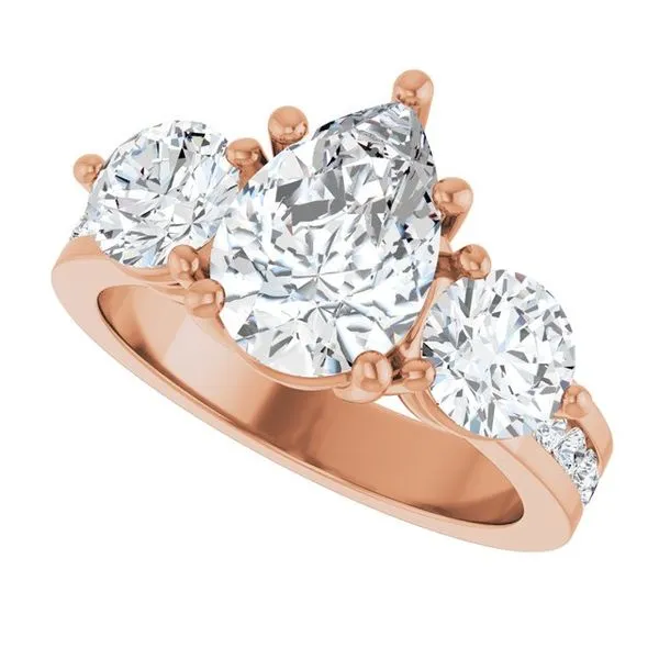 Three-Stone Engagement Ring Image 5 Clater Jewelers Louisville, KY