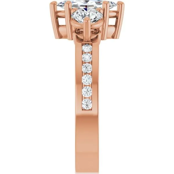 Three-Stone Engagement Ring Image 4 Eskews Fine Jewelers Lee's Summit, MO