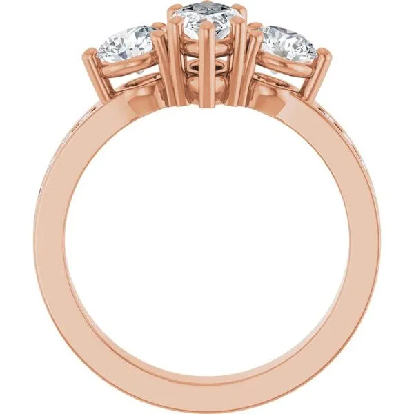 Three-Stone Engagement Ring Image 2 Northwood Jewelers Northwood, OH