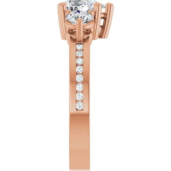 Three-Stone Engagement Ring Image 4 Clater Jewelers Louisville, KY