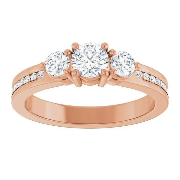 Three-Stone Engagement Ring Image 3 The Ring Austin Round Rock, TX