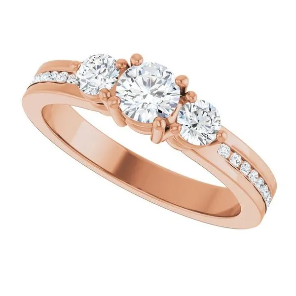 Three-Stone Engagement Ring Image 5 The Ring Austin Round Rock, TX