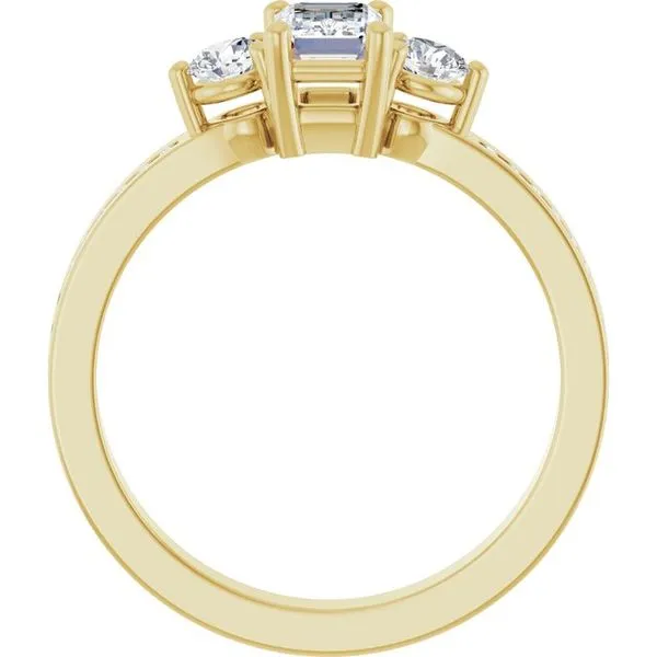 Three-Stone Engagement Ring Image 2 Northwood Jewelers Northwood, OH