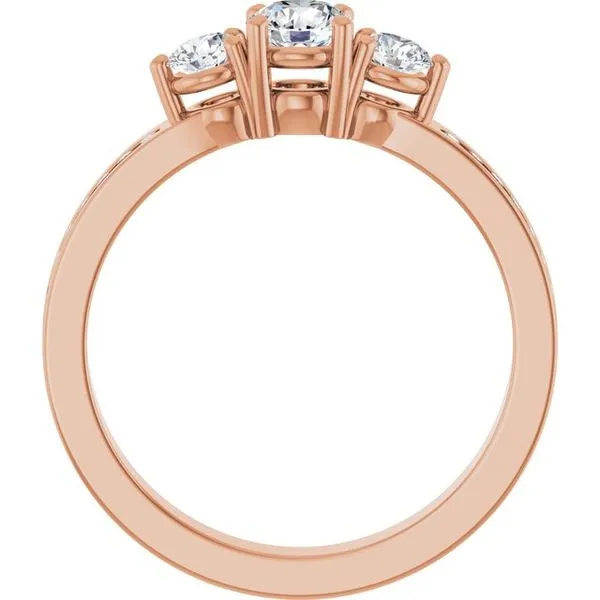 Three-Stone Engagement Ring Image 2 Clater Jewelers Louisville, KY