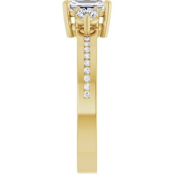 Three-Stone Engagement Ring Image 4 J. West Jewelers Round Rock, TX