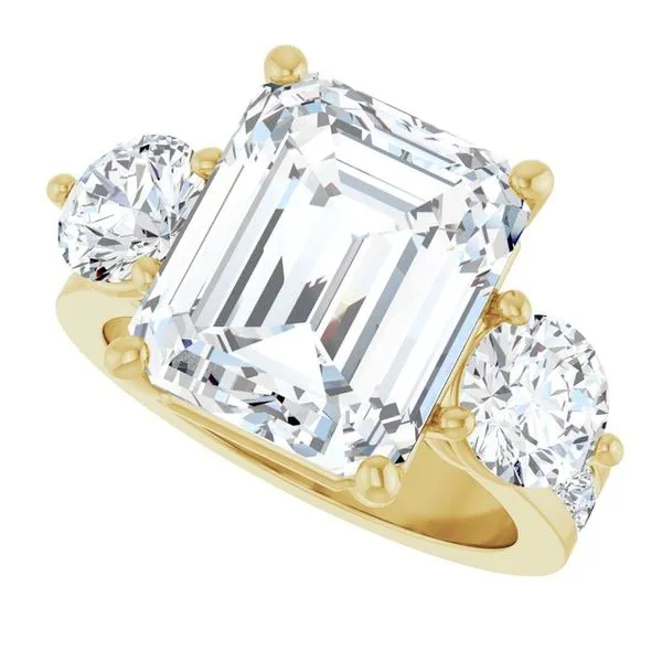 Three-Stone Engagement Ring Image 5 Clater Jewelers Louisville, KY