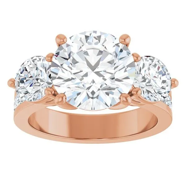 Three-Stone Engagement Ring Image 3 Clater Jewelers Louisville, KY