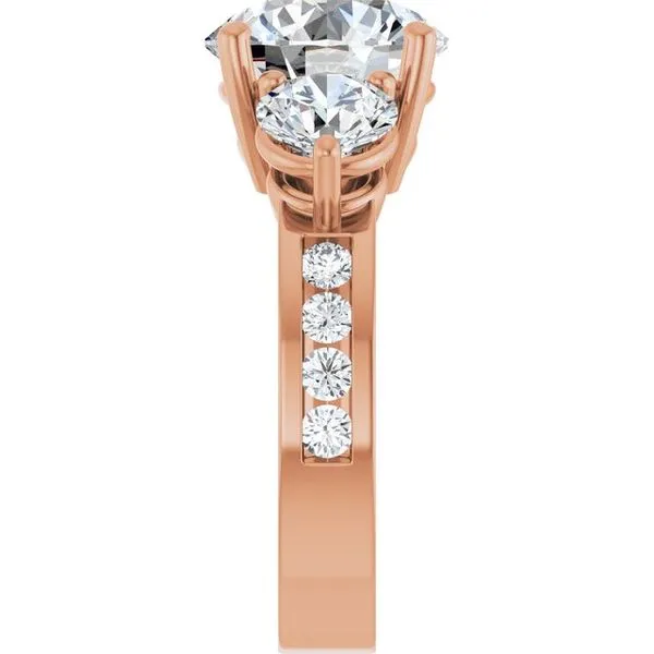 Three-Stone Engagement Ring Image 4 Collard Jewelers League City, TX