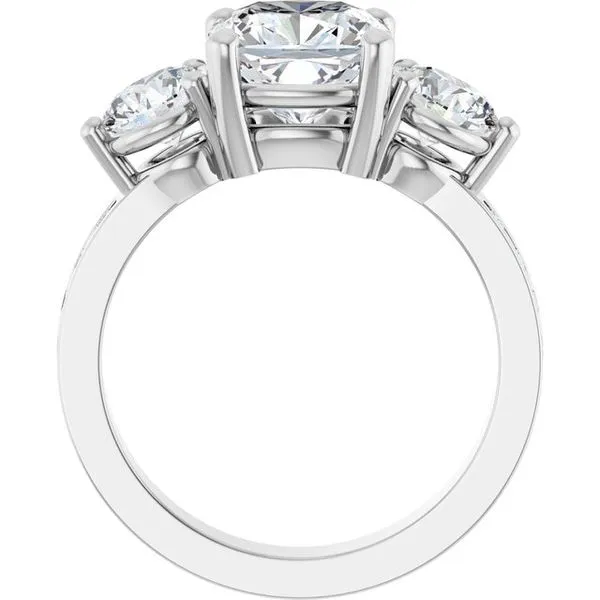 Three-Stone Engagement Ring Image 2 Berilian Jewelers Folsom, CA