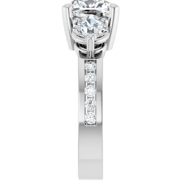 Three-Stone Engagement Ring Image 4 Berilian Jewelers Folsom, CA