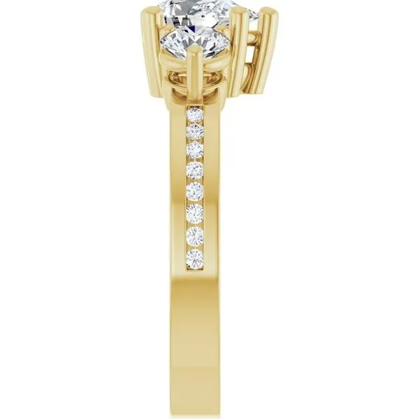 Three-Stone Engagement Ring Image 4 Paul James Jewelers Angels Camp, CA