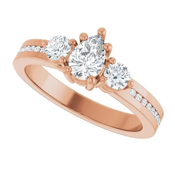 Three-Stone Engagement Ring Image 5 The Ring Austin Round Rock, TX